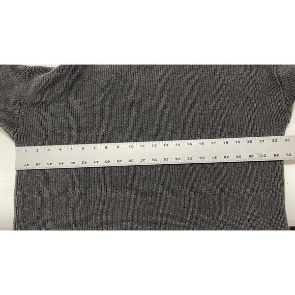 American Eagle Outfitters Sweater Women XL Gray Wool Blend Academia FLAW - Picture 6 of 8